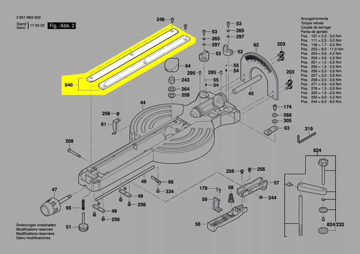 Plaque pare-éclat réf. 1 609 B05 139 BOSCH